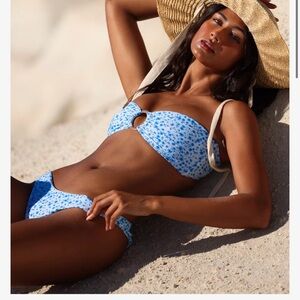 Kulani Kinis Sky Blue Floral Bikini